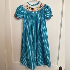 The Smocking Bug Trick or Treat Smocked Dress size 7T